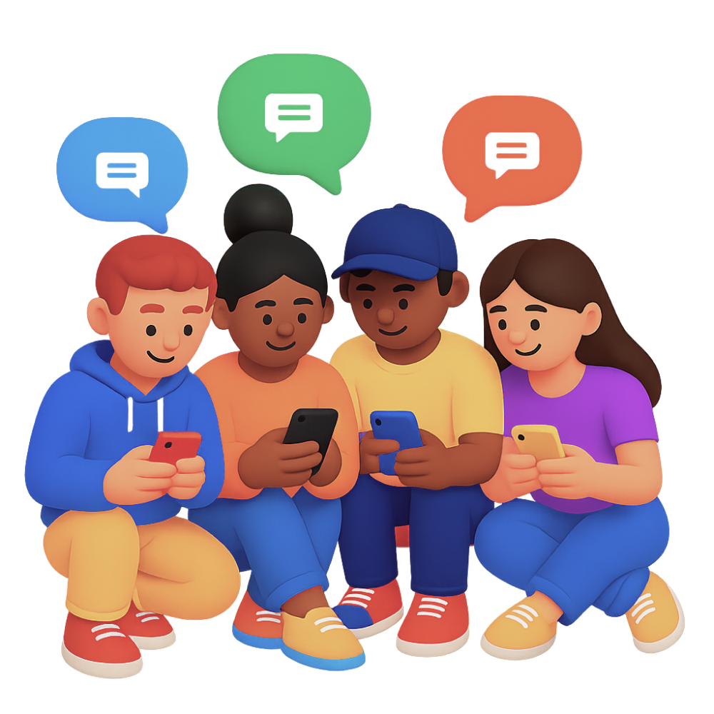 Equipe usando WhatsApp para escolas e cursos